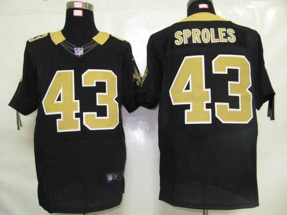 Nike Elite Jersey New Orleans Saints 43 Sproles Black Authentic